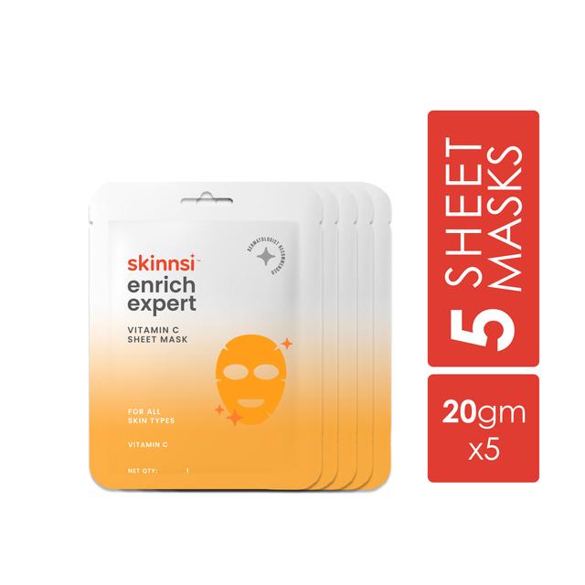 prod-img-Enrich Expert Vitamin C Sheet Mask (Pack of 5)
